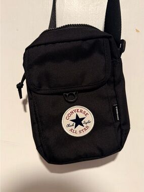 Converse Black Mini Crossbody Bag with All Star Patch